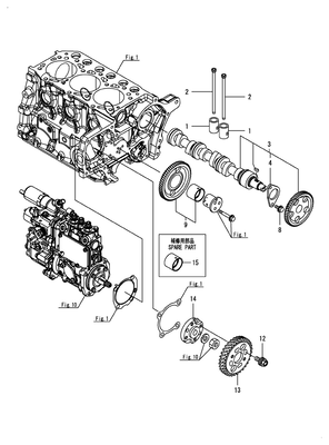 CAMSHAFT & DRIVING GEAR (3TNM74F-SAWM) CAMSHAFT & DRIVING GEAR (3TNM74F-SAWM)