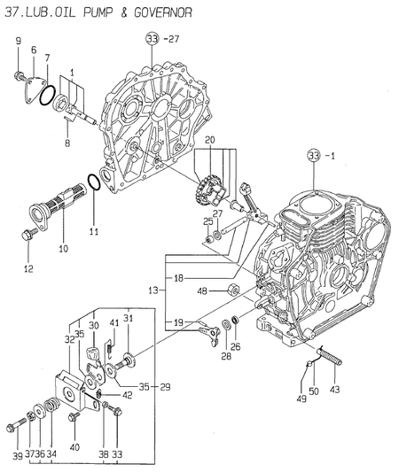 LUB.OIL PUMP & GOVERNOR (L40AE-DP2D)
