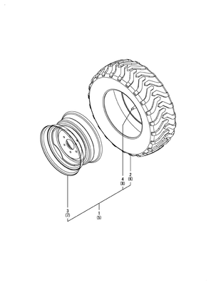 FRONT WHEEL TIRE R4 (LX4100(YANMAR)) FRONT WHEEL TIRE R4 (LX4100(YANMAR))