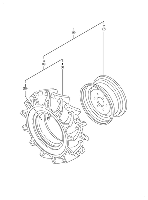 FRONT WHEEL TIRE(6-14) (YT235Y)