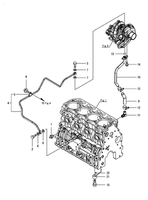 LUB. OIL PIPING (4TNV86CT-GGE)