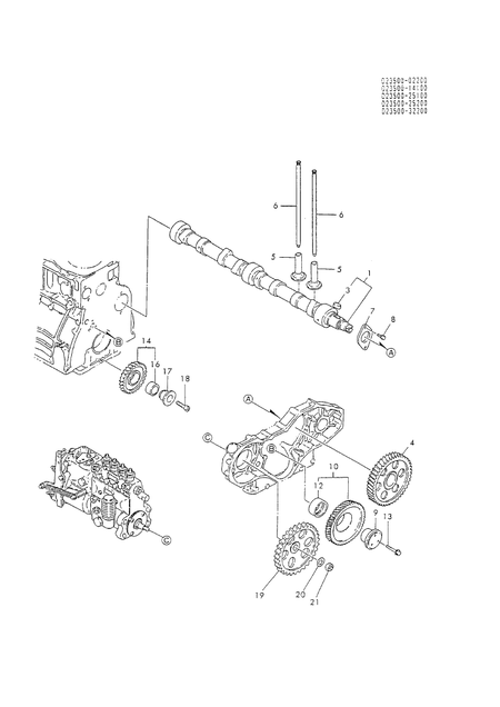 CAMSHAFT & DRIVE GEAR (4T112TL-P)