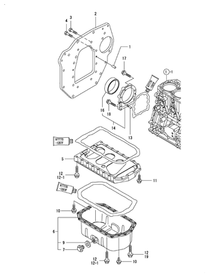MOUNTING FLANGE & OIL SUMP (3TNV88-BDSA3) MOUNTING FLANGE & OIL SUMP (3TNV88-BDSA3)