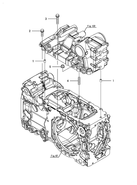 BOLT(HYDRAULIC CYLINDER CASE) (YM357A-L)