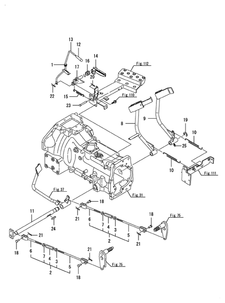 BRAKE PEDAL (EX450(YANMAR))