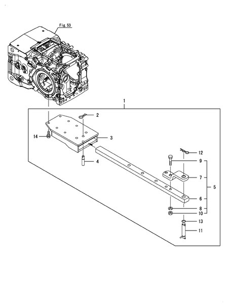 DRAWBAR HITCH (YT357AJ,Y(100001-)