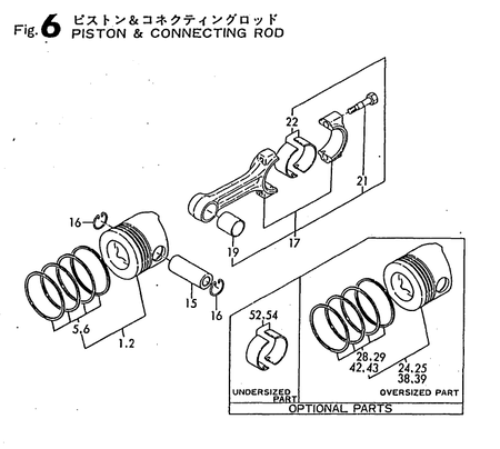PISTON & CONNECTING ROD (TF90-LZ) PISTON & CONNECTING ROD (TF90-LZ)