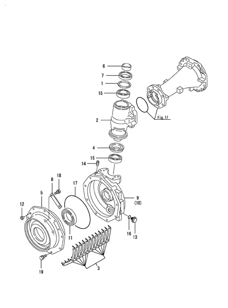 FRONT GEAR CASE (EX450(YANMAR))