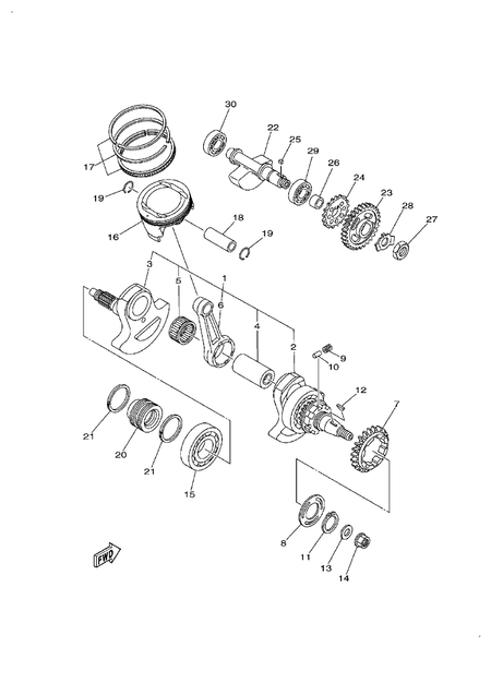 CRANKSHAFT & PISTON (YU700G-RD(2022US))