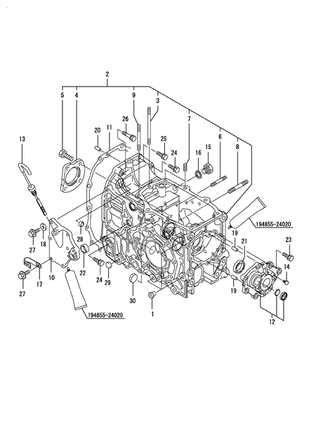 TRANSMISSION CASE (SX3100(YANMAR))