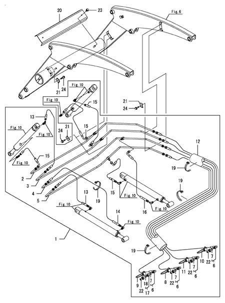 HYDRAULIC PIPING (YL610,US)