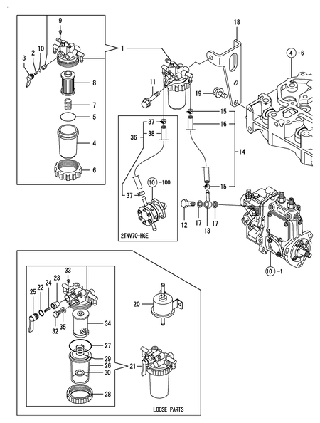 FUEL LINE (2TNV70-HGE)