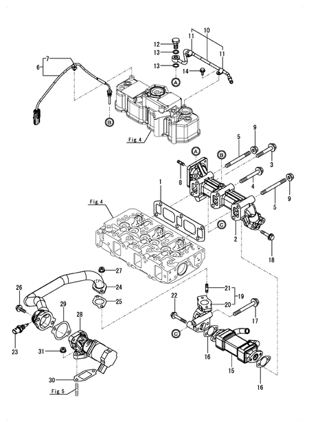 EXHAUST MANIFOLD (3TNV88C-DGZ)