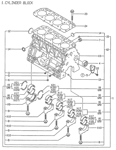 CYLINDER BLOCK (4TNE88-MS)