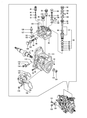 FUEL INJECTION PUMP (3TNV82A-BDSA3)