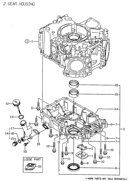 GEAR HOUSING (2V78-TA)