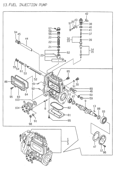 FUEL INJECTION PUMP (4TNE84-G1A)