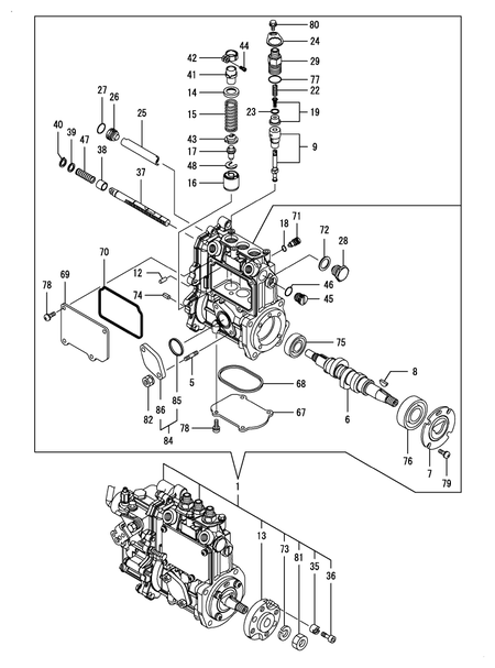 FUEL INJECTION PUMP (3TNM72-APL) FUEL INJECTION PUMP (3TNM72-APL)