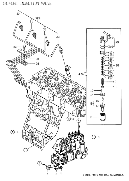 FUEL INJECTION VALVE (4TNE106-GE)