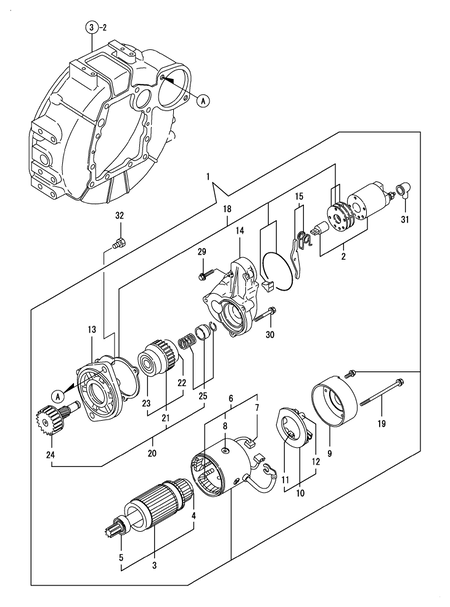 STARTING MOTOR (3TNV88-BDWL)