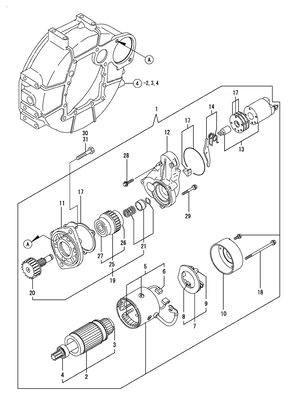 STARTER MOTOR (4TNV88-DSA) STARTER MOTOR (4TNV88-DSA)