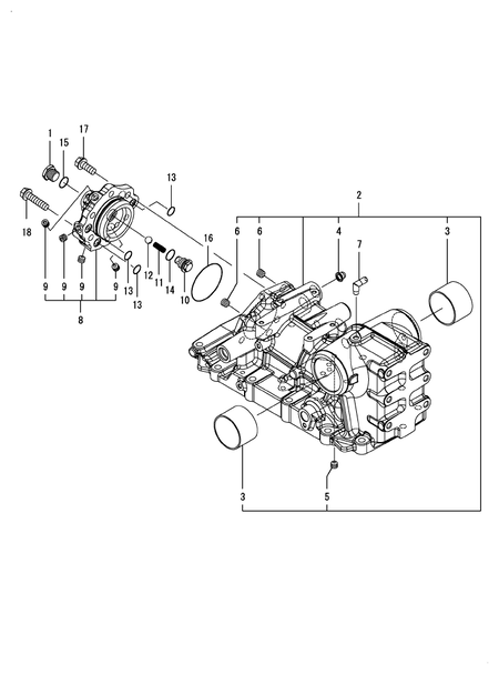 HYDRAULIC CYLINDER CASE (YM357A-L)