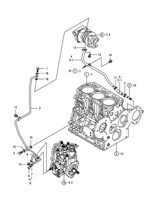 LUB. OIL PIPING (3TNV84T-KSA)