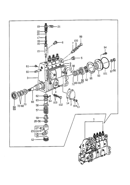 FUEL INJECTION PUMP (4TNE98-TB) FUEL INJECTION PUMP (4TNE98-TB)