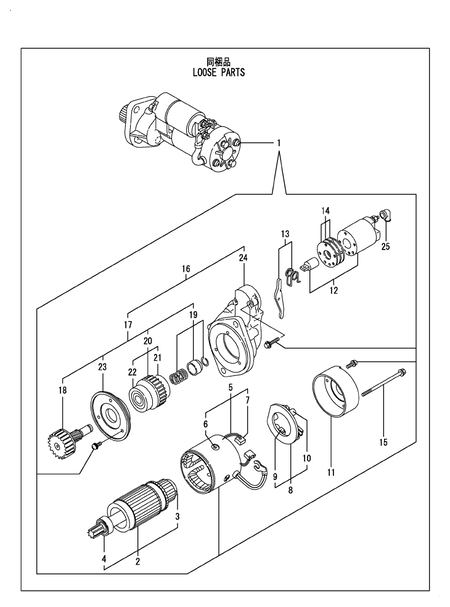STARTING MOTOR (4TNE98-BNMHT) STARTING MOTOR (4TNE98-BNMHT)