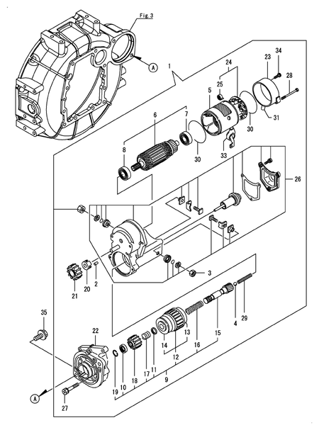 STARTER MOTOR (4TNV84T-GGF)