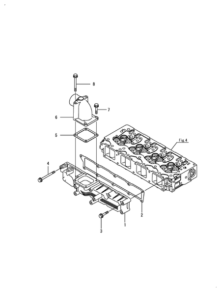 SUCTION MANIFOLD (4TNV94L-PITL)