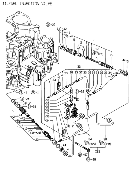 FUEL INJECTION VALVE (2V78C-TX)