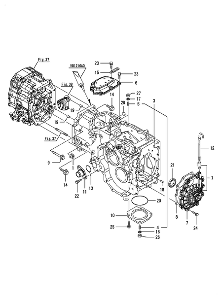 TRANSMISSION CASE (EX3200(YANMAR))