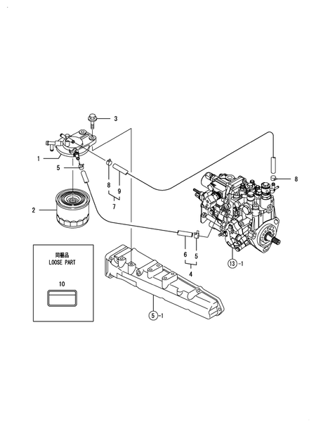 FUEL LINE (4TNV84T-BGKL)