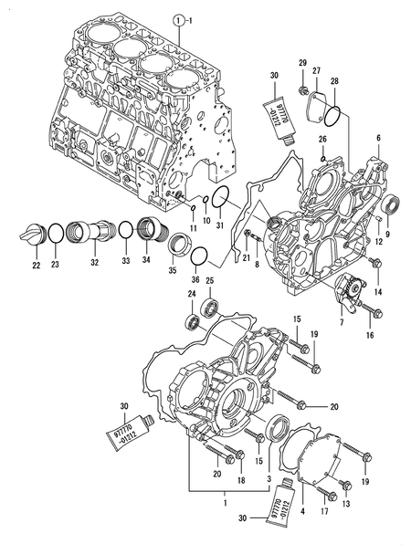 GEAR HOUSING (4TNV106TXTBL)