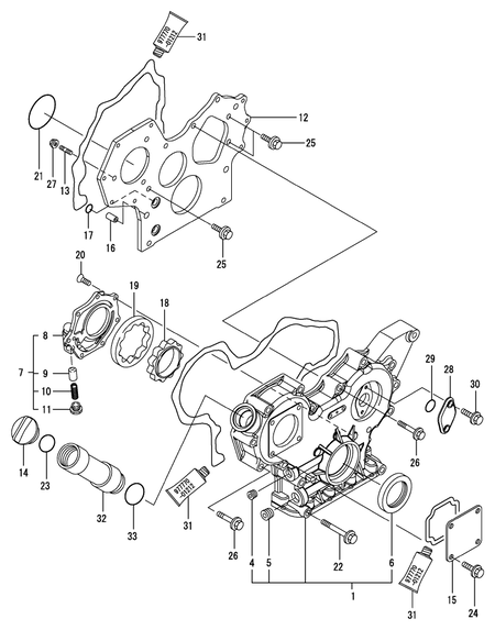 GEAR HOUSING (3TNV88-NNS)