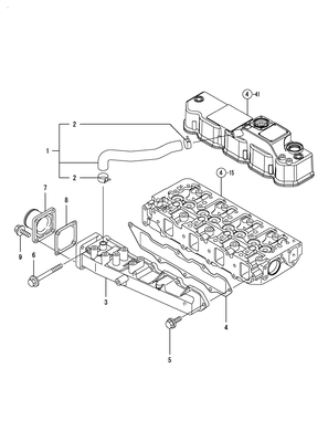 SUCTION MANIFOLD (4TNV88-BDSA) SUCTION MANIFOLD (4TNV88-BDSA)