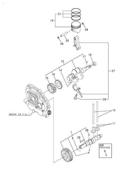 CRANKSHAFT,PISTON & CAMSHAFT (GA340SEHPSK)