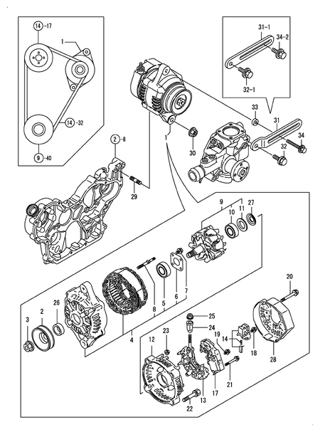 GENERATOR (4TNV98T-MRF)