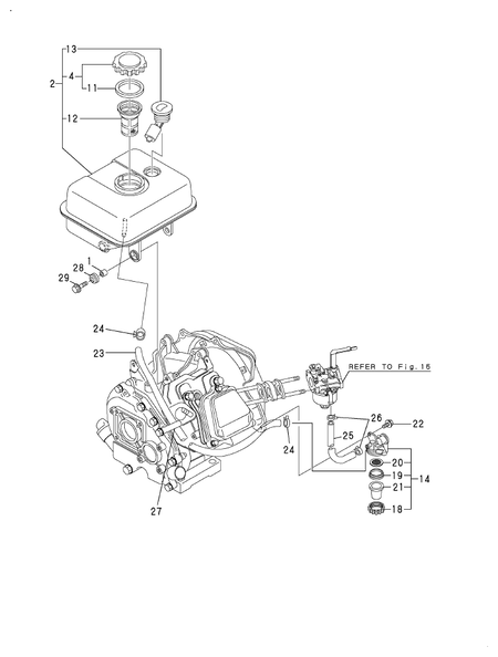 FUEL TANK & FUEL PIPE (GA340SEHPSK)