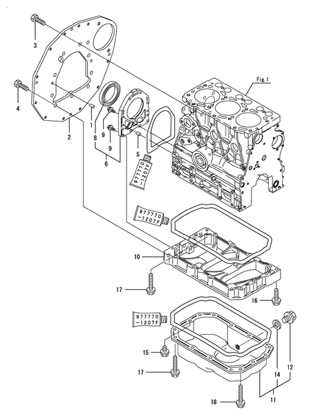 MOUNTING FLANGE & OIL SUMP (3TNV76-PUKNE) MOUNTING FLANGE & OIL SUMP (3TNV76-PUKNE)