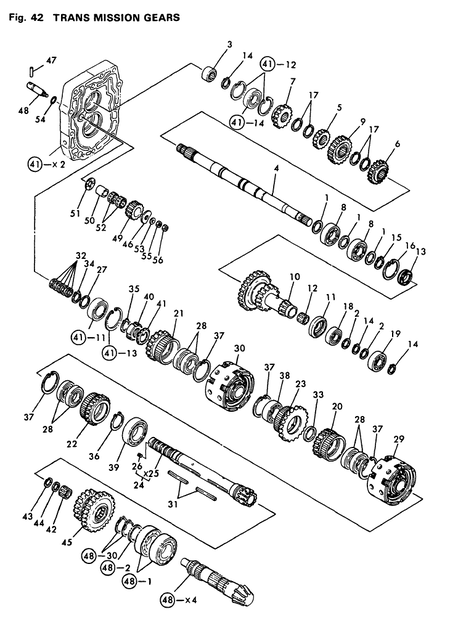 TRANSMISSON GEARS (YM226D) TRANSMISSON GEARS (YM226D)