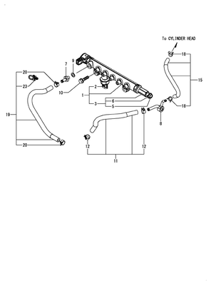 COMMON RAIL (4TN107FTT-1SYA2) COMMON RAIL (4TN107FTT-1SYA2)