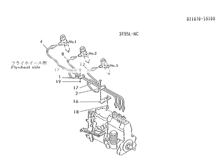 FUEL INJECTION PIPES (4T95LT-NC) FUEL INJECTION PIPES (4T95LT-NC)