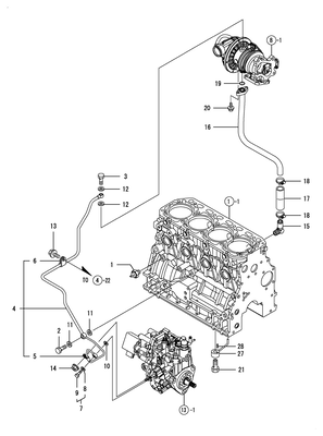 LUB.OIL LINE (4TNV84T-ZDSA2D)