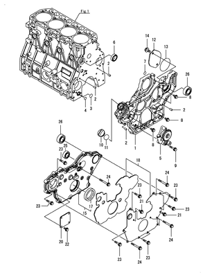GEAR HOUSING (4TNV98CT-NKW) GEAR HOUSING (4TNV98CT-NKW)