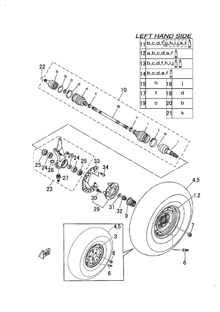 FRONT WHEEL (YU700G(2018US))
