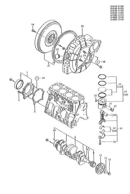 CRANKSHAFT & PISTON (4TN100TL-NC) CRANKSHAFT & PISTON (4TN100TL-NC)