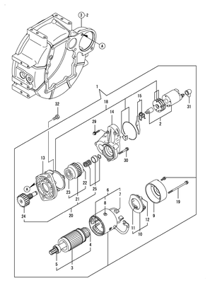 STARTER MOTOR (4TNV88-BDSA) STARTER MOTOR (4TNV88-BDSA)
