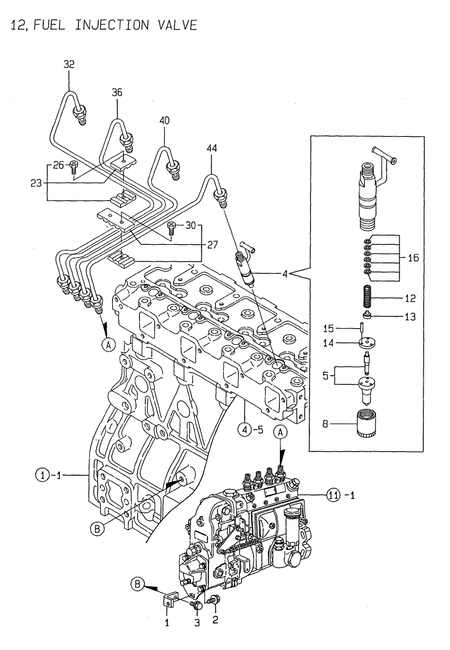 FUEL INJECTION VALVE (4TNE98-SA)